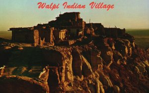 Vintage Postcard Rock Mesa Snake Dance in Walpi Indian Village Northern Arizona 