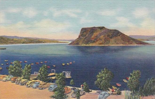 New Mexico Hot Springs Boat Landing & Bayhing Beach Elephant Butte Lake Curteich