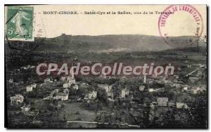 Old Postcard Mont Cindre Saint Cyr La Sane And Views From The Terrace