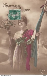 RP: War 1914-18 ; Woman & Flag