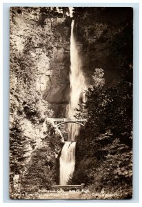 Vintage RPPC Mullnomah Falls Columbia River, Oregon. Postcard F124E