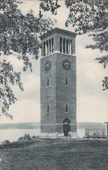 New York Chautauqua Miller Memorial Bell Tower On Chautauqua Albertype