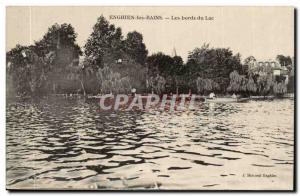 Val D & # 39Oise- Enghien-les-Bains-The shores of Lake -Carte Old Post