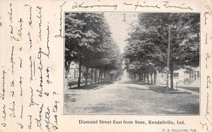 Diamond Street East from State - Kendallville, Indiana IN