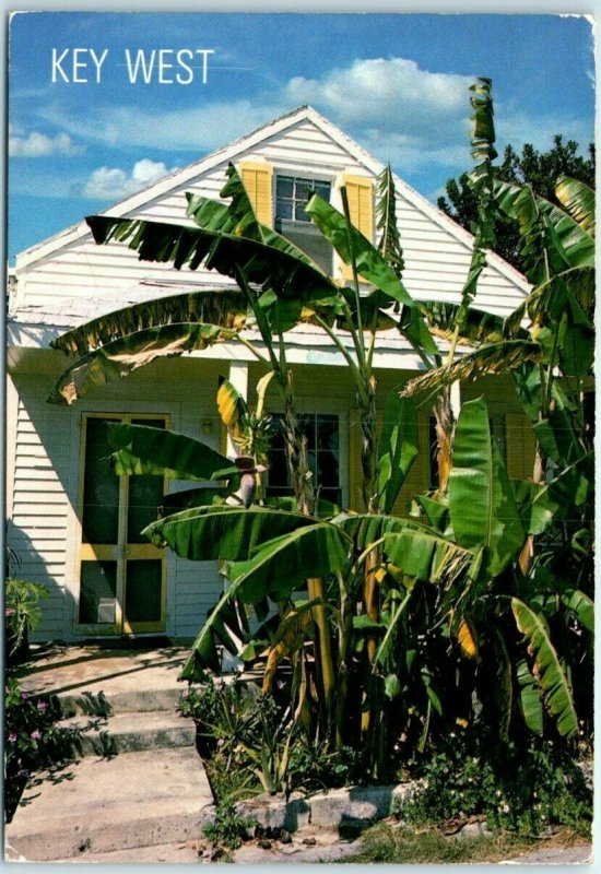 Banana Plants Bloom Over Restored Key West Cottage Key West, Florida