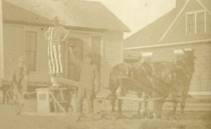 McCook NEBRASKA RP c1910 HOUSE MOVER George Jackson ADVERTISING Oberlin Kansas