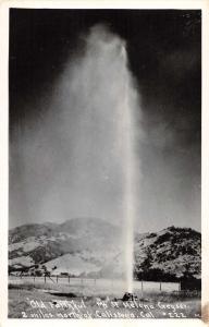 Calistoga California Mount St Helena Geyser Real Photo Antique Postcard J70314