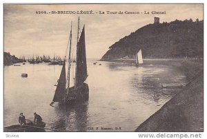Sailboats, La Tour De Cesson, Le Chenal, St-Brieuc-Legue (Côtes-d'Armor), Fr...