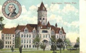 Olympia, Washington, WA State Capital USA 1906 light wear postal used 1906, y...