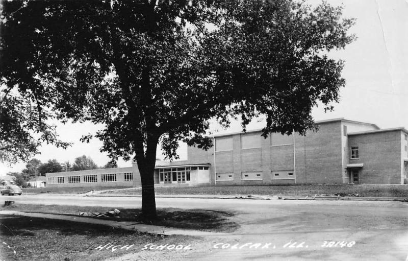 Colfax Illinois High School Real Photo Antique Postcard K48272