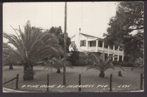 Florida A Fine Home at Inverness EKC stamp box RPPC