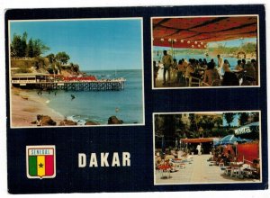 Senegal 1973 Unused Postcard Dakar Lagoon Beach Hotel