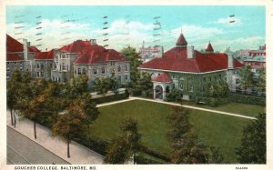 Vintage Postcard 1933 Goucher College Campus Baltimore Maryland I&M Ottenheimer