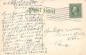 Elkhart Indiana 1920 Postcard High School