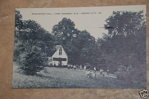 Postcard Eggleston Hall Camp Innabah Spring City PA