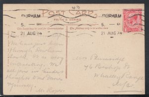 Co Durham Postcard - Durham Castle, The Courtyard  RS17929 