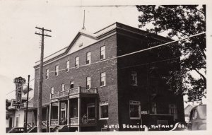 Canada Quebec Matane Hotel Bernier 1954 Real Photo