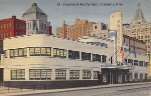 Greyhound bus terminal Cincinnati, Ohio, USA Bus 1944 