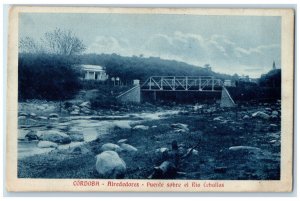 c1920's Bridge Over The Ceballos River Surroundings Cordoba Spain Postcard