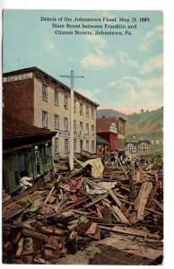 Disaster, Debris Johnstown Flood, 1889, Main Street, Johnstown, Pennsylvania
