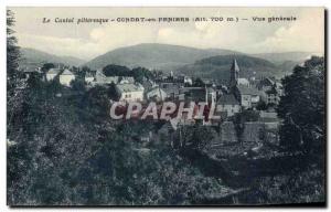 Old Postcard Cantal Condat in pillustre Feniers Vue Generale