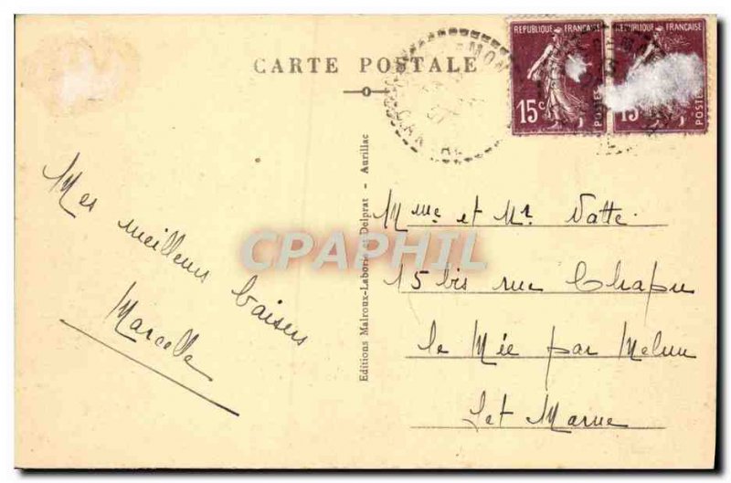 Old Postcard In Auvergne The Folklore wad
