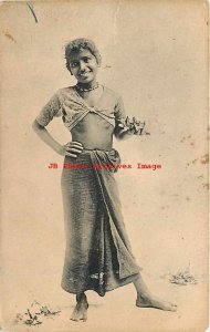 Native Ethnic Costume, Betel Leaf Seller, Colombo, Plate Ltd. No 166