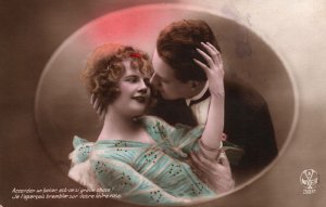 VINTAGE POSTCARD ALFRED NOYER CLASSIC CARD TO LOVER ROMANTIC COUPLE MAILED 1925