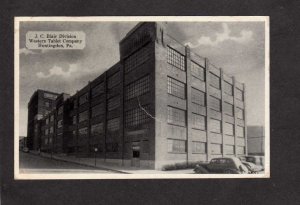 PA J C Blair Company Bldg Huntington Pennsylvania Crease across front of card