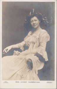 Miss Sydney Fairbrother Actress J. Beagles Real Photo Postcard H29