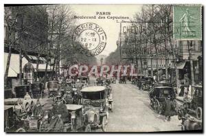 Old Postcard Paris Boulevard Des Capucines