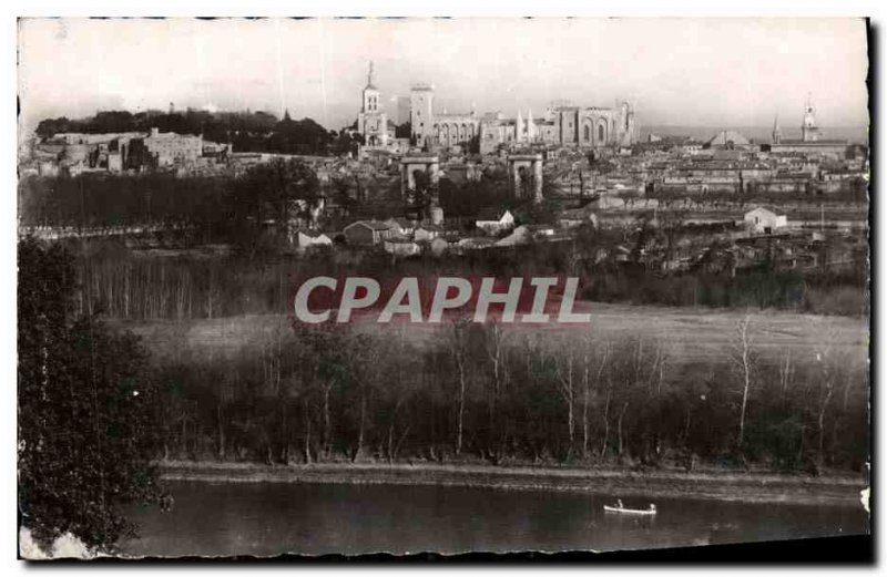 Old Postcard Avignon The Rocher des Doms and the Palace of the Popes