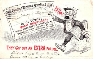Iowa Des Moines Newspaper Boy Mary Farnum Is In Town 1906