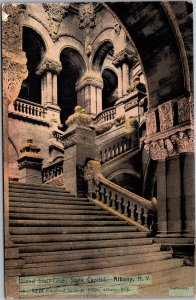 Postcard NY Albany The Capitol  Grand Staircase