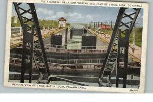 PANAMA CANAL Gatun Locks c1910 Postcard