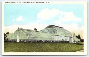 Horticultural Hall Highland Park Rochester New York Historic Landmark Postcard