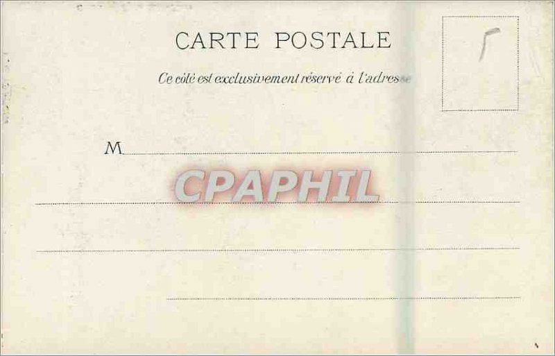 Old Postcard Caen Eglise Saint Pierre (map 1900)