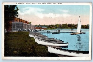 St. Paul Minnesota Postcard Wildwood White Bear Lake River c1916 Vintage Antique