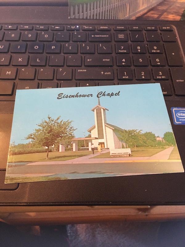 Vtg Postcard: Eisenhower Chapel , Abilene Kansas