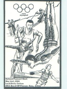 1980's POSTCARD SHOW Mcpherson Kansas KS H9366@