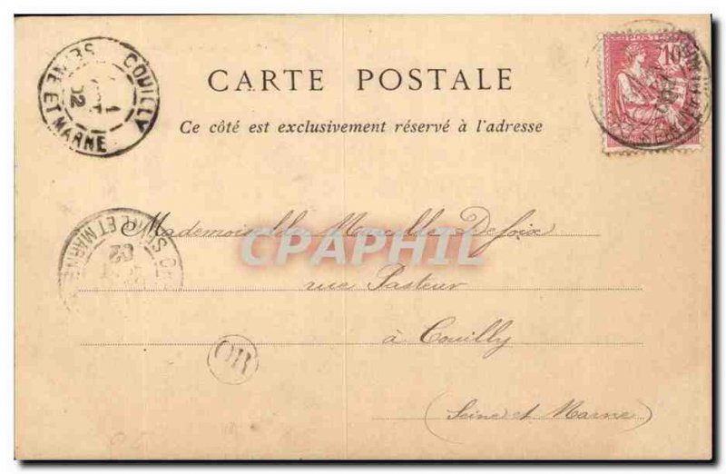 Moret Old Postcard View afar