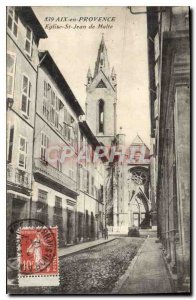 Old Postcard Aix en Provence Church of St John of Malta