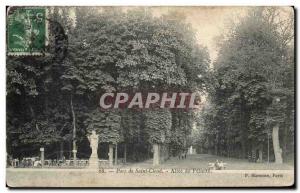 Postcard Old Pare Saint Cloud Allee Felicite