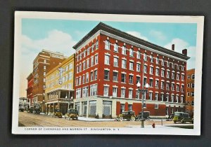 Mint Vintage Binghamton NY Carlton Hotel Chenango & Warren St 1920s Postcard