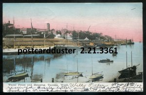 h5136 - TACOMA Washington Postcard 1906 Harbor Shipping