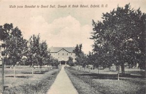BENEDIET TO BEARD BALL BRICK SCHOOL ENFIELD NORTH CAROLINA POSTCARD 1911