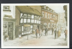 Worcestershire Postcard - Friar Street, Worcester, Artist June Lapworth C772