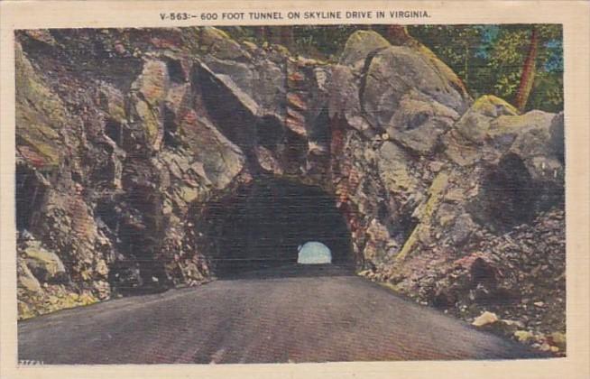 Virginia 600 Foot Tunnel On Skyline Drive