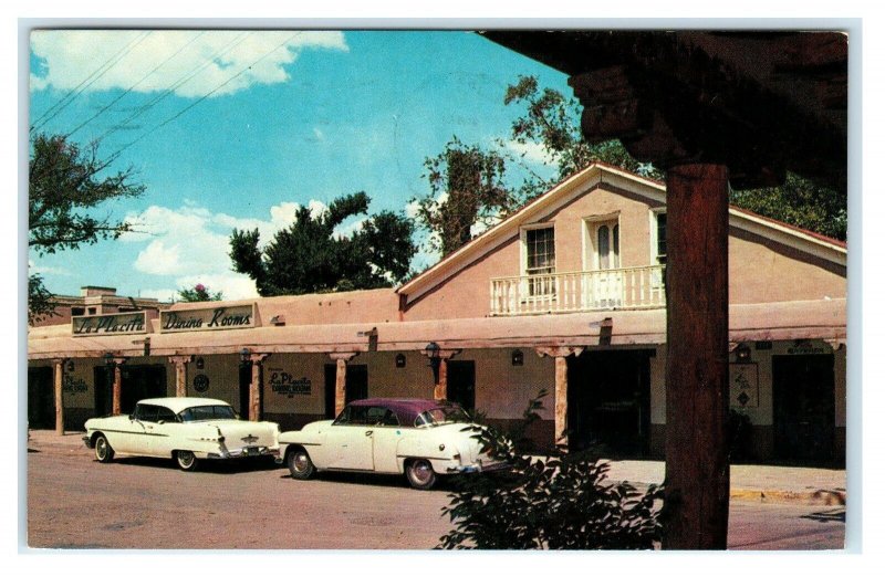 ALBUQUERQUE, New Mexico NM ~ Roadside LA PLACITA DINING ROOM 1950s Car  Postcard
