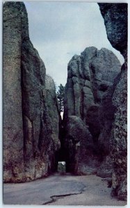 Postcard - Needles Tunnel in the Black Hills of South Dakota 